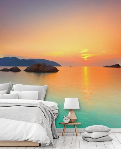 Ocean Sunrise Wall Mural
