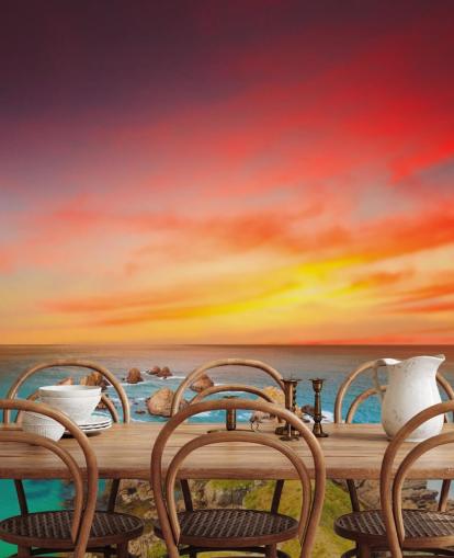 Fondo de pantalla Rocky Sunset Coast