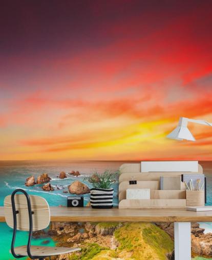 Fondo de pantalla Rocky Sunset Coast Fondo de pantalla Rocky Sunset Coast