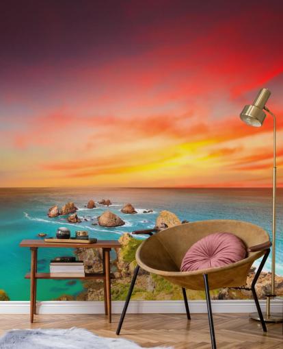 Fondo de pantalla Rocky Sunset Coast