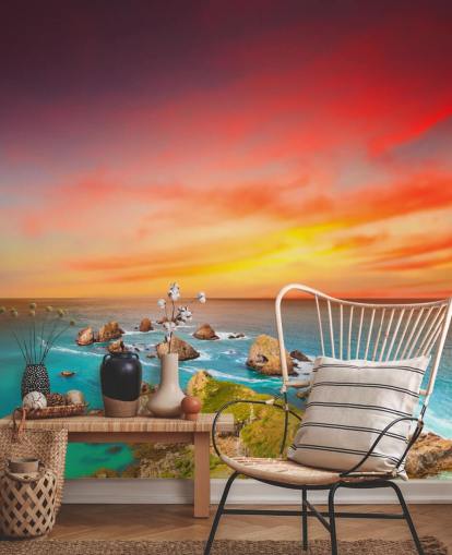 Fondo de pantalla Rocky Sunset Coast