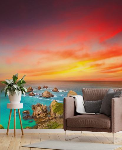 Fondo de pantalla Rocky Sunset Coast Fondo de pantalla Rocky Sunset Coast