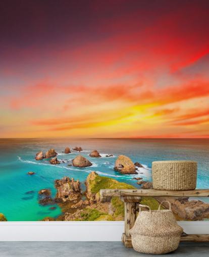 Fondo de pantalla Rocky Sunset Coast