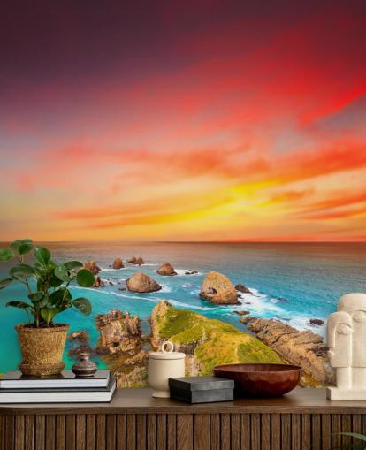 Rocky Sunset Coast Wallpaper Rocky Sunset Coast Wallpaper