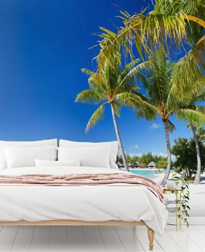 Bora Bora Beach Mural Wallpaper