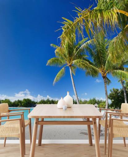 Bora Bora Beach Mural Wallpaper