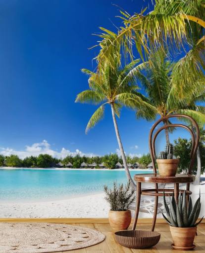 Papier Peint Fresque Plage de Bora Bora