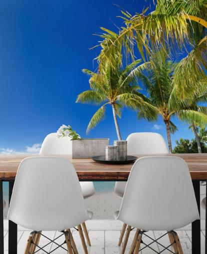 Bora Bora Beach Mural Wallpaper