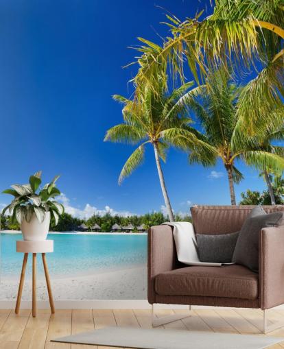 Bora Bora Beach Seinämaalaus Taustakuva