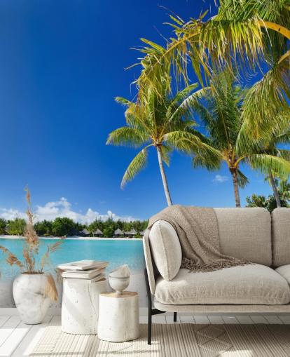 Bora Bora Beach Seinämaalaus Taustakuva