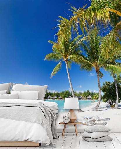 Bora Bora Beach Mural Wallpaper