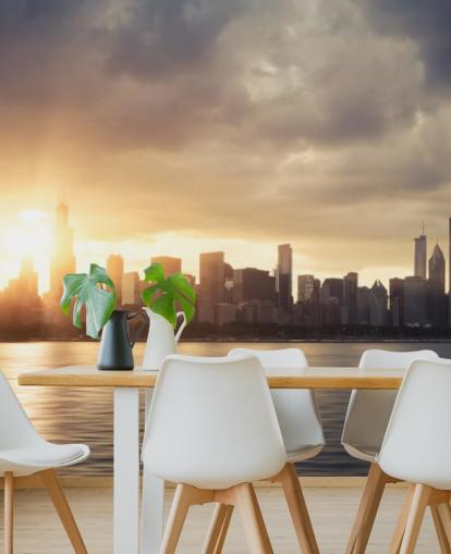 sun rise at chicago wallpaper sun rise at chicago wallpaper