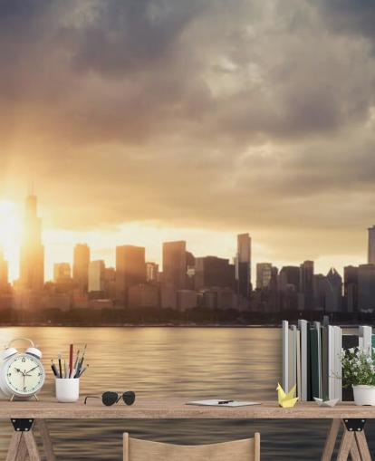 sun rise at chicago wallpaper sun rise at chicago wallpaper