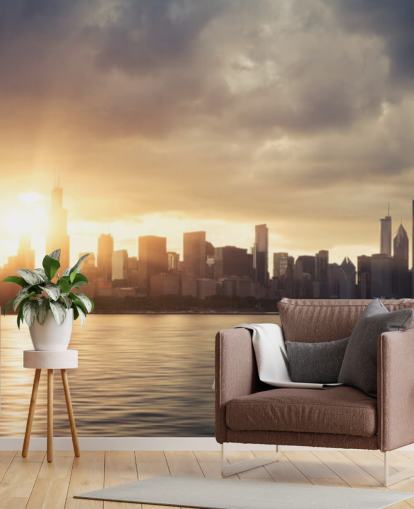 auringon nousu Chicagossa tapetti auringon nousu Chicagossa tapetti