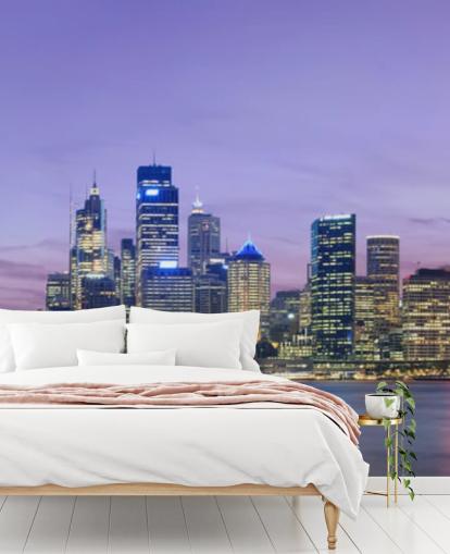 carta da parati cielo viola su sydney