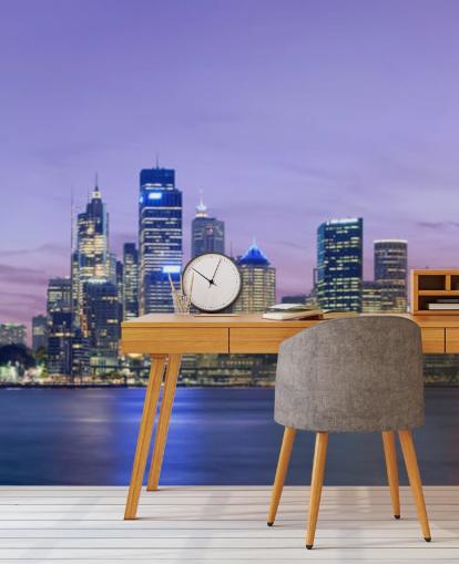 lilla himmel over sydney tapet