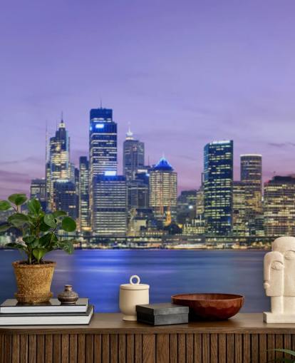 carta da parati cielo viola su sydney