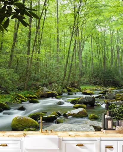 Papel de parede com tema de selva