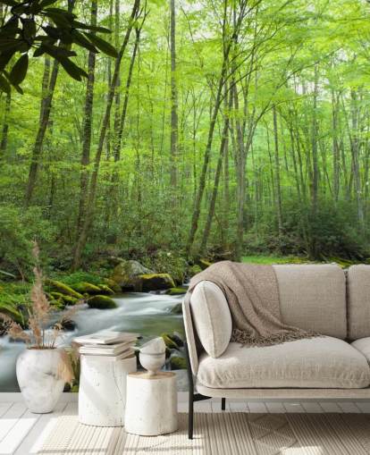 Papel de parede com tema de selva