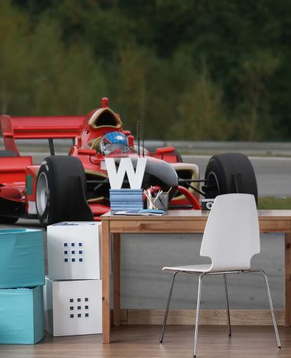 Carta da parati rossa F1