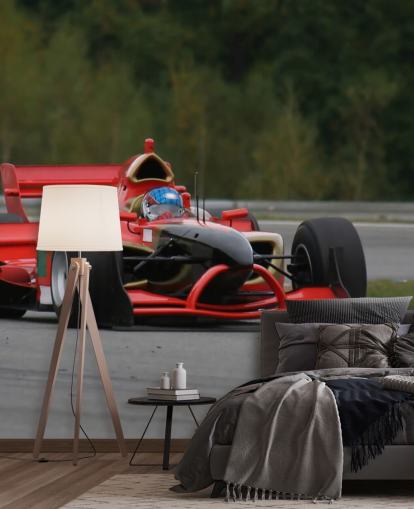 Carta da parati rossa F1
