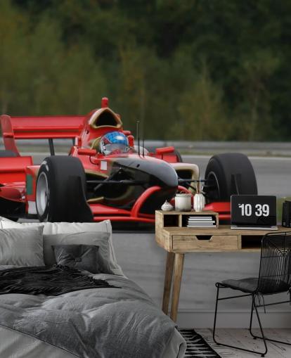 Rood F1 behang Rood F1 behang