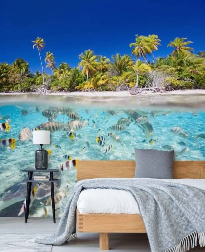 Tropisk fisk ved Island Shore Veggmaleri