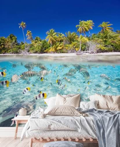 Tropical Fish by Island Shore Wall Mural