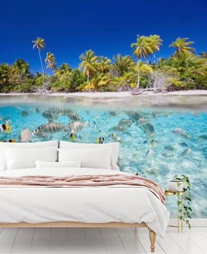 Mural de pared Peces tropicales junto a la costa