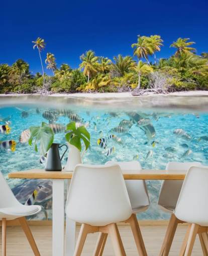 Tropical Fish by Island Shore Wall Mural