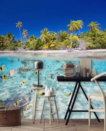 Tropical Fish by Island Shore Wall Mural