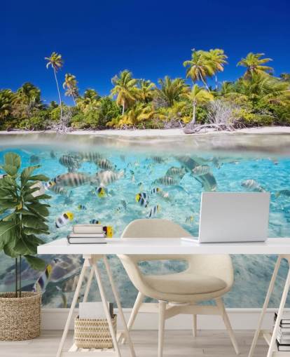 Tropical Fish by Island Shore Wall Mural