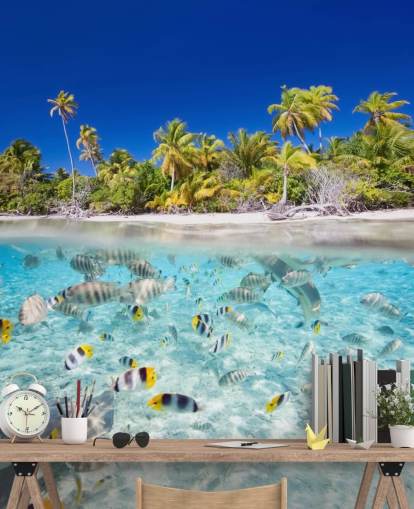 Mural de pared Peces tropicales junto a la costa Mural de pared Peces tropicales junto a la costa