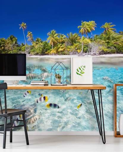 Mural de pared Peces tropicales junto a la costa