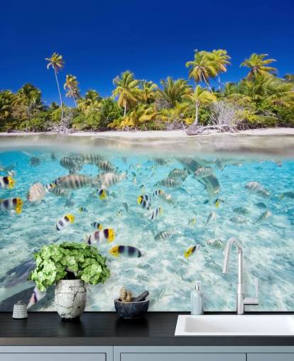 Mural de pared Peces tropicales junto a la costa