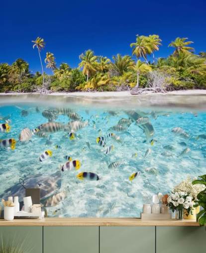 Mural de pared Peces tropicales junto a la costa Mural de pared Peces tropicales junto a la costa