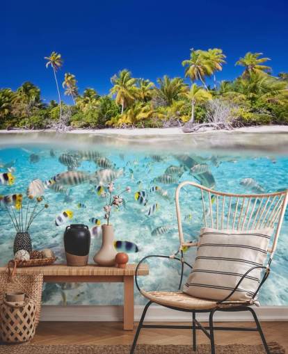 Tropical Fish by Island Shore Wall Mural
