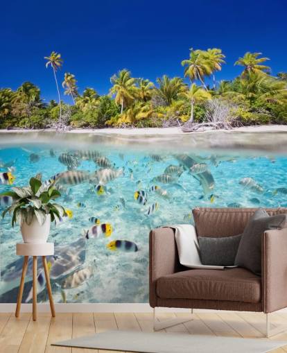 Tropical Fish by Island Shore Wall Mural