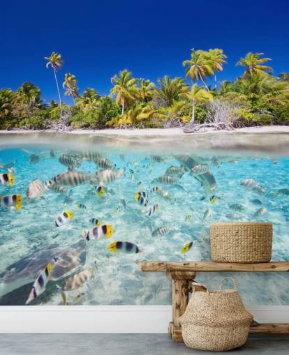 Tropical Fish by Island Shore Wall Mural