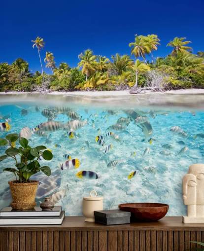 Mural de pared Peces tropicales junto a la costa