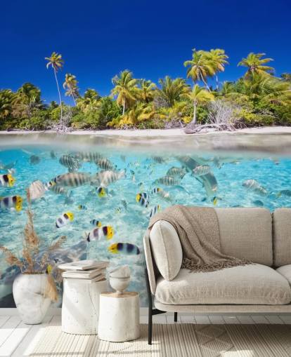 Tropical Fish by Island Shore Wall Mural