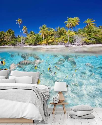 Mural de pared Peces tropicales junto a la costa