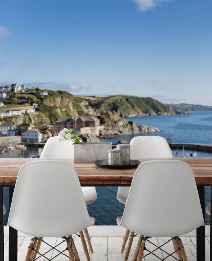 Mevagissey Fishing Village, Cornwall Coastal Wallpaper