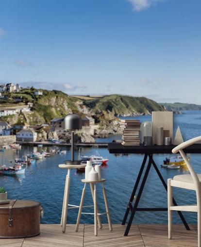Papier peint Bateaux dans le port de pêche