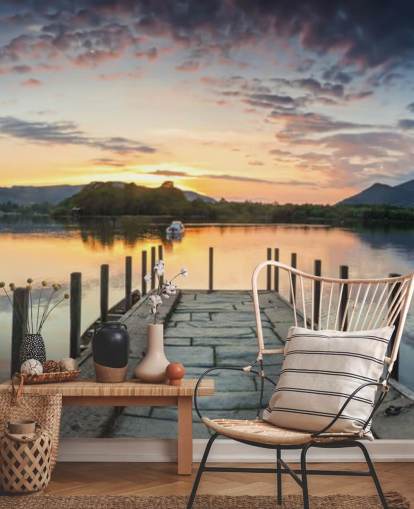 Carta da parati Stone Jetty e Lake