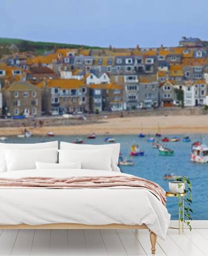 Fishing Harbour Coastal Wallpaper Mural Fishing Harbour Coastal Wallpaper Mural