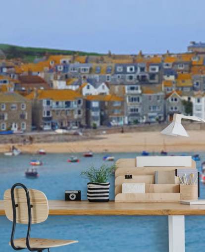 Fishing Harbour Coastal Wallpaper Mural Fishing Harbour Coastal Wallpaper Mural