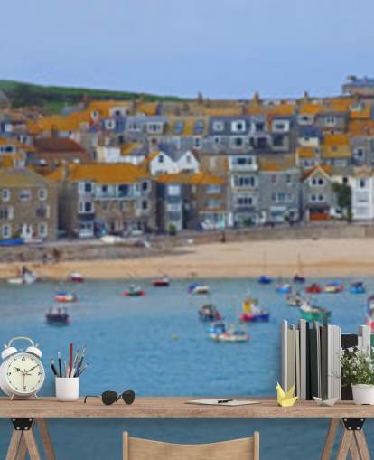 Fishing Harbour Coastal Wallpaper Mural