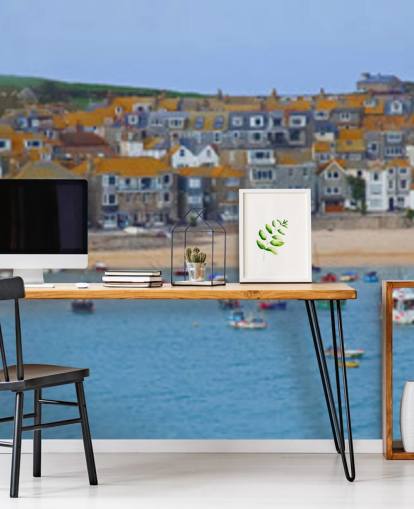 Fiskeri Harbour Coastal Wallpaper Mural