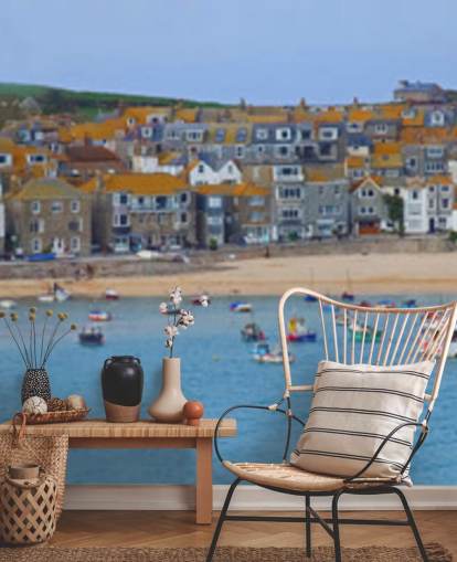 Fishing Harbour Coastal Wallpaper Mural Fishing Harbour Coastal Wallpaper Mural